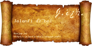 Jelenfi Ábel névjegykártya